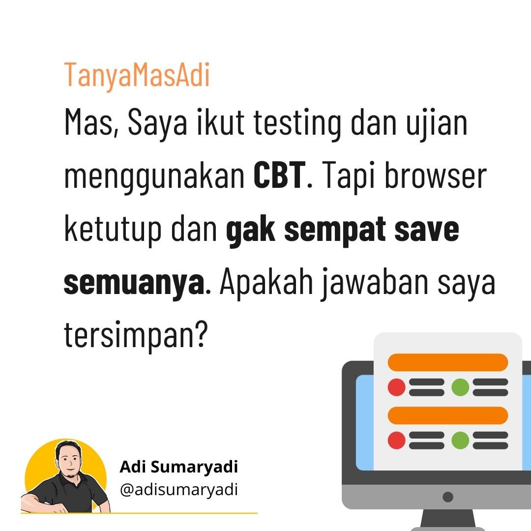 Ada yang nanya begini lewat email :).
.
#cbt #computerbasedtest #testberbasiskomputer #tutorial #turialkomputer #tanyamasadi         ...