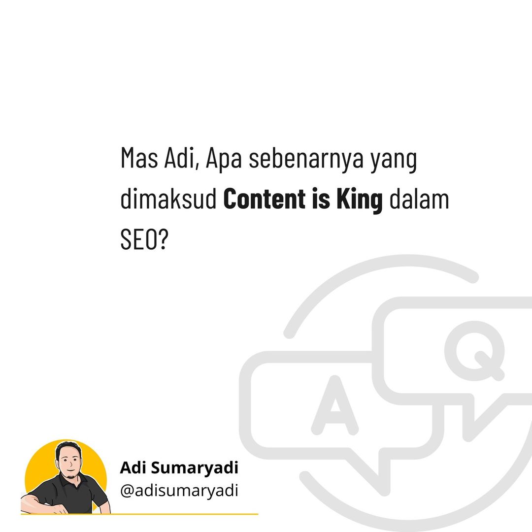 Konten adalah Raja, dan untuk menjadi raja harus ada konten. Jadi?
.
#digitalmarketing #marketing #internetmarketing #seo #searchengineoptimization      ...