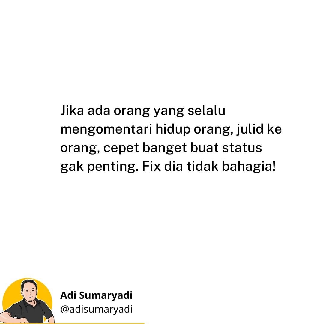Kalau gak bermasalah dengan dirinya, 