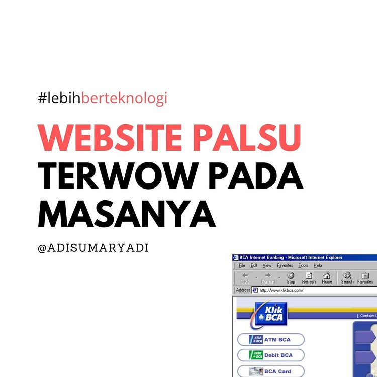 Kali ini kita bahas tentang satu kisah viral pada masanya. Phising saat itu belum seperti sekarang, dan itu dimanfaatkan oleh Steven Haryanto untuk mendapatkan celah keamanan sistem perbankan.
.
#klikbca #sejarahinternet #kisahinternet #internetindonesia #internetbanking