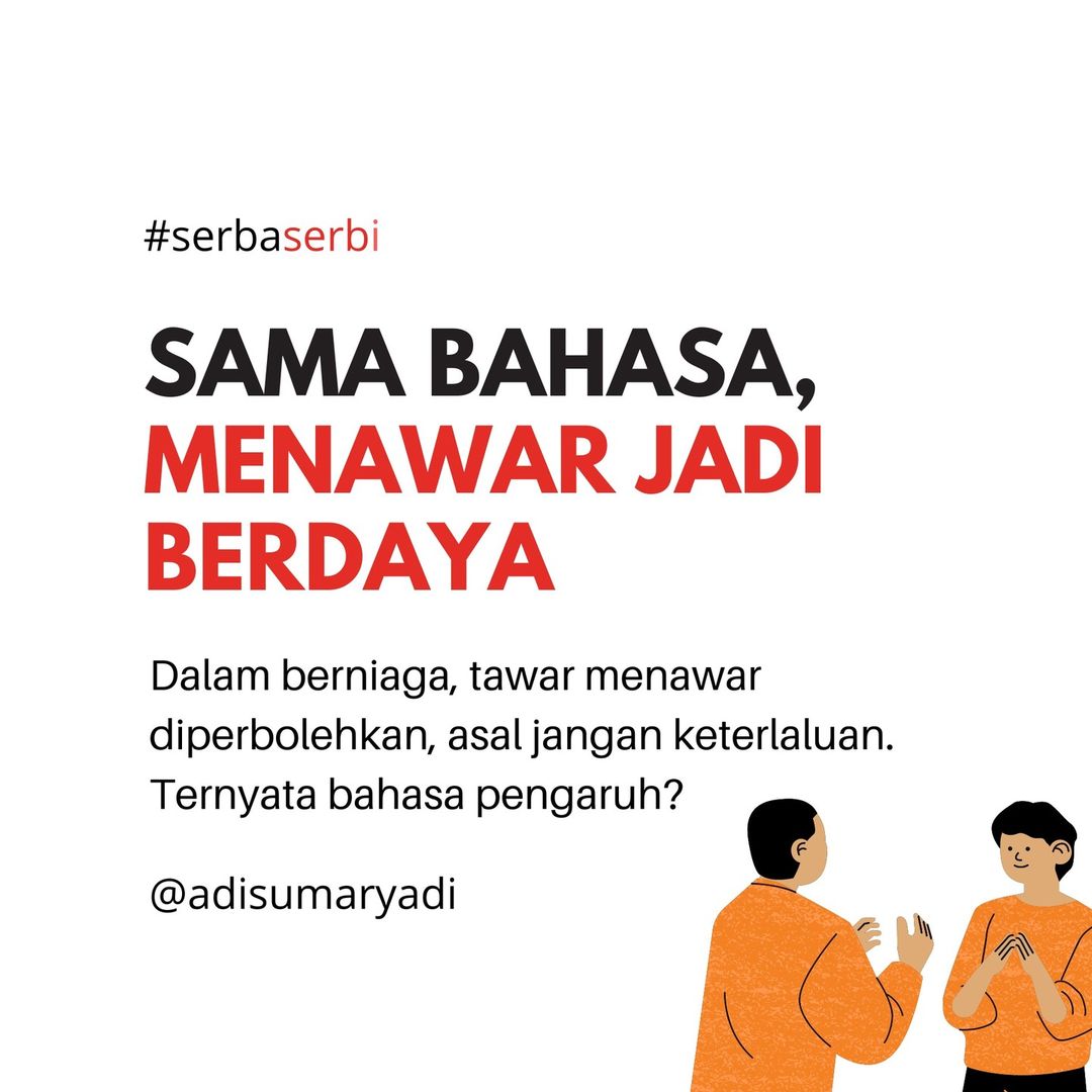 Siapa yang pernah membuktikannya?
.
#bisnis #menawar 