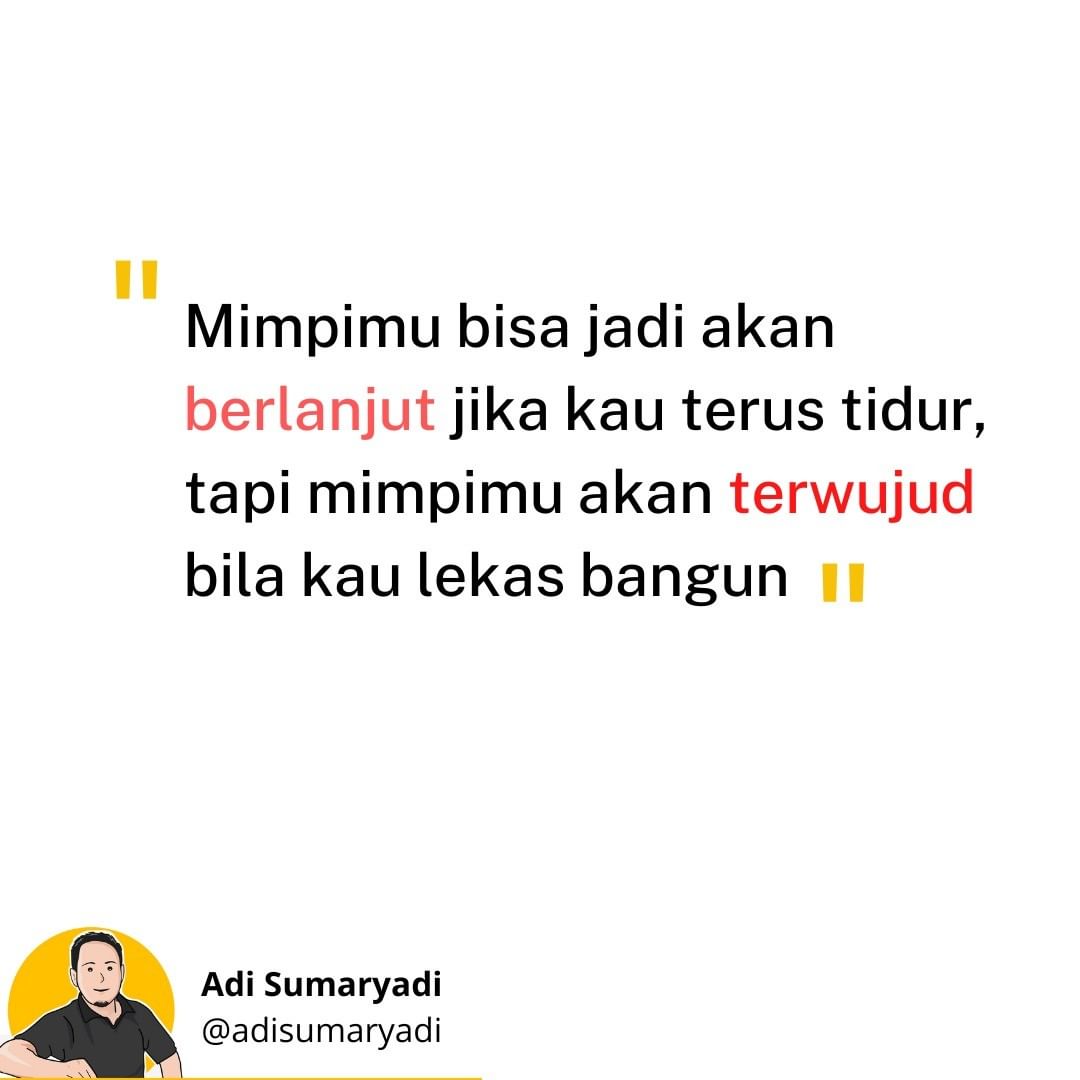 Bisa engga milihnya Terus tidur 