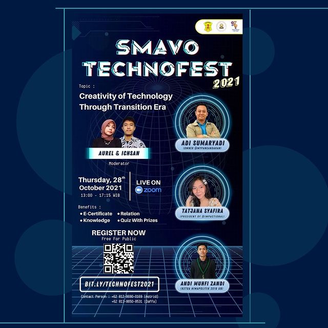 Smavo Technofest - Creativity of Technology Through Transition Era.
.
Hari ini berbagi lagi dengan adik-adik OSIS SMAN 2 Cibinong @osis.smavo , ...