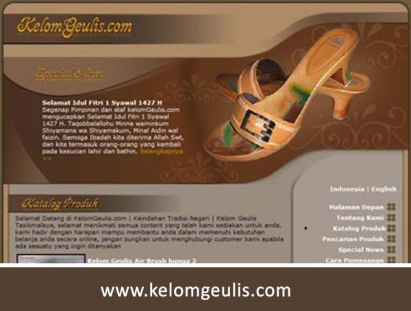 Kelomgeulis.com | Ketika Sendal Dijual Online