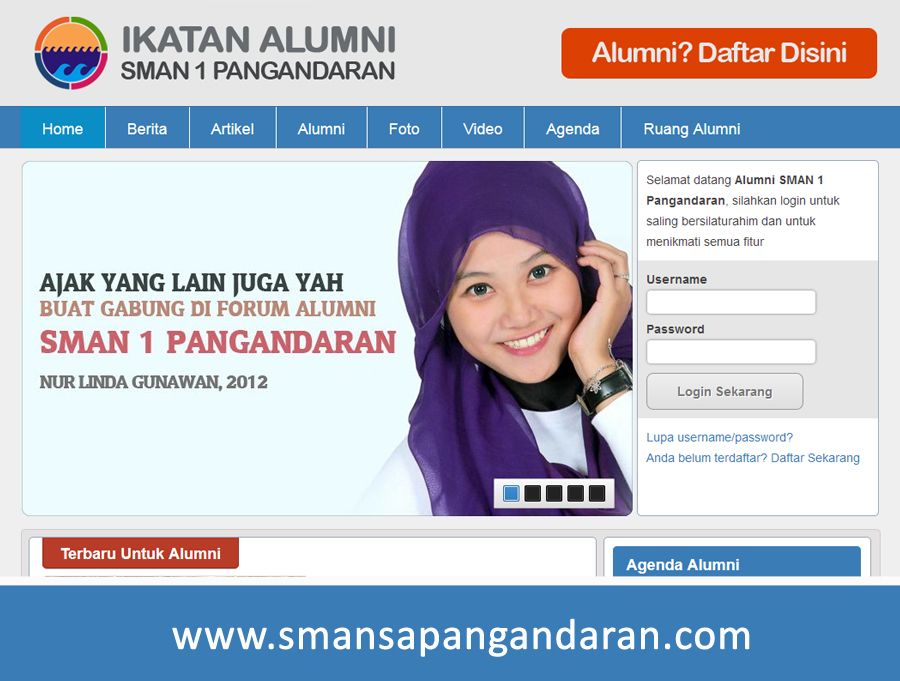 Website Alumni SMAN 1 Pangandaran