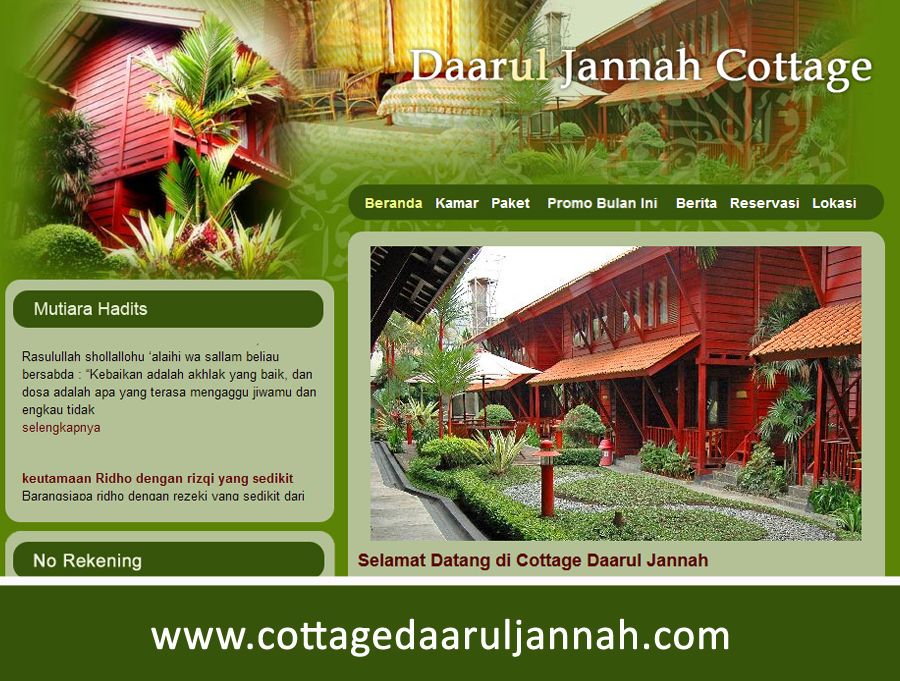 Website Daaruljannah Cottage DT