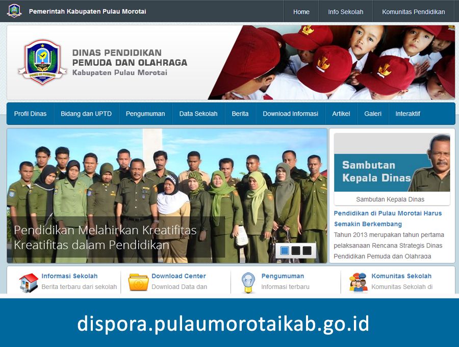 Website Dispora Pulau Morotai