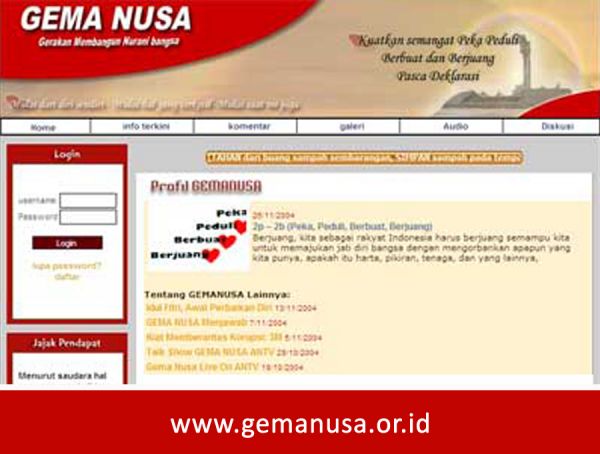 Website Gema Nusa 