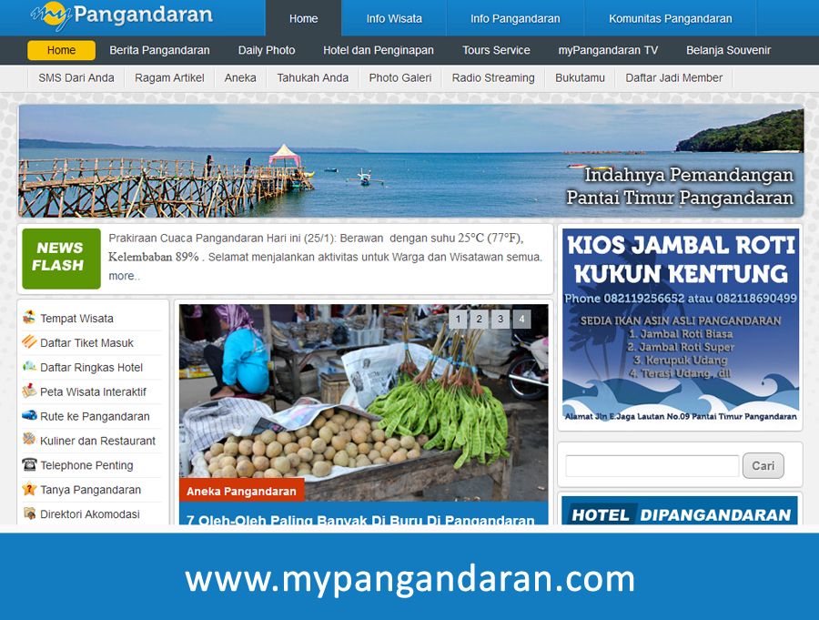 Website Mypangandaran