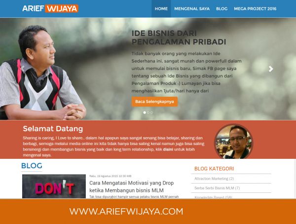 Website Personal Arief Wijaya