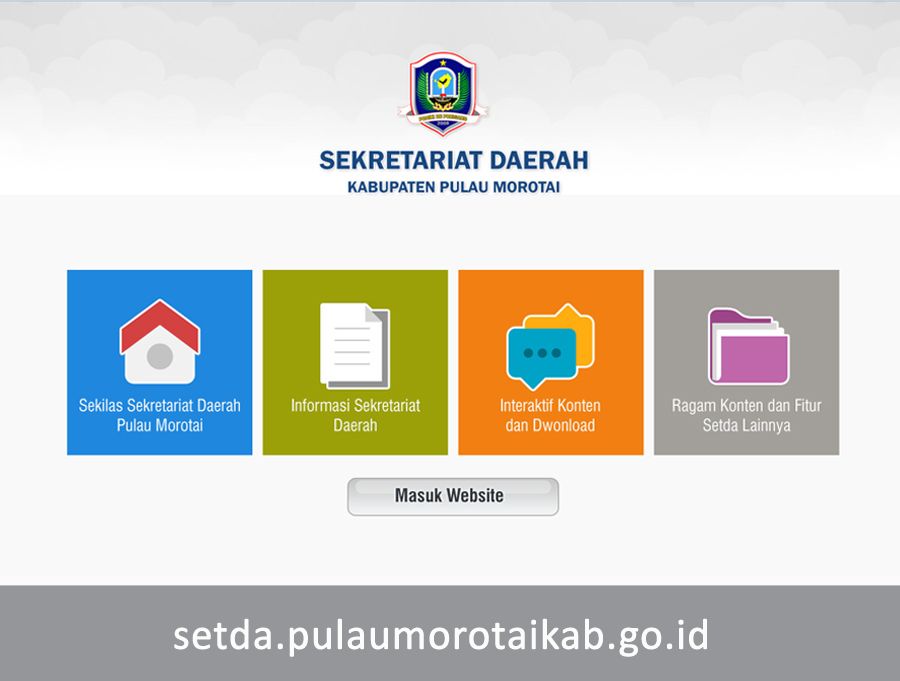 Website Setda Pulau Morotai