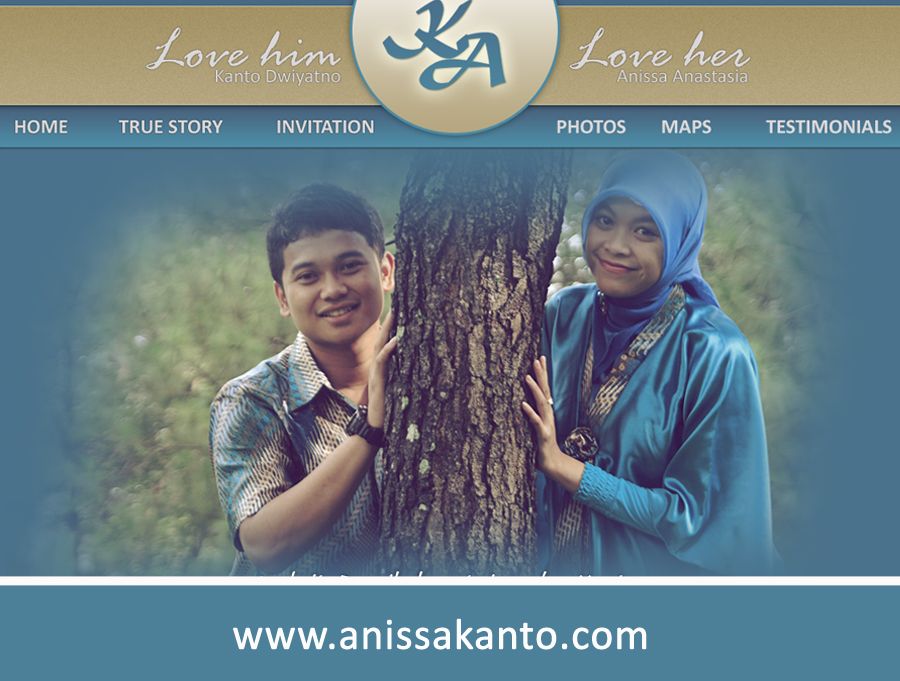 Website Wedding Anissa dan Kanto