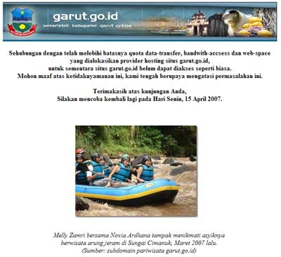 Website Pemerintah Garut
